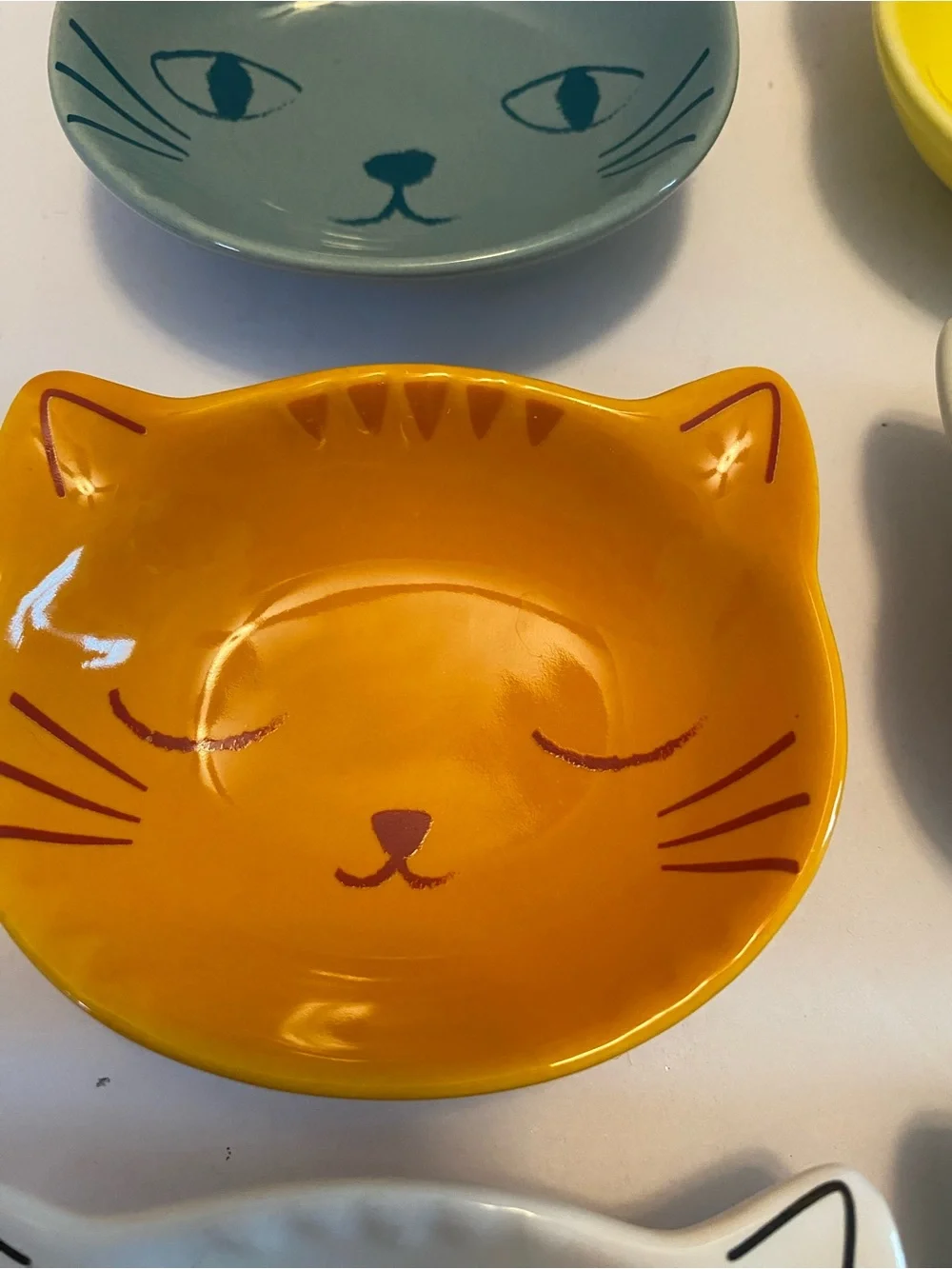 Danica Jubilee Purrfect Cat Face Pinch Bowl Set Of 6 Dishes All Different